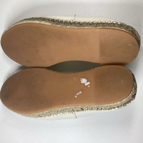 Valentino Garavani VLOGO 25 embellished textured-leather espadrille mules‎ - Picture 11 of 16